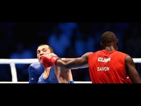 Pelea de Boxeo E.Savon(CUBA) vs R.Tulaganov(UZB) Qatar 2015