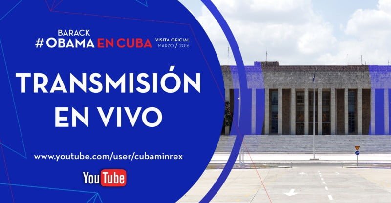 Programa Oficial del Presidente Barack Obama en el Palacio de la Revolución