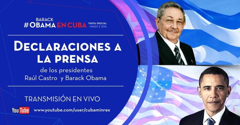 Declaraciones a la Prensa de los Presidentes Raúl Castro y Barack Obama