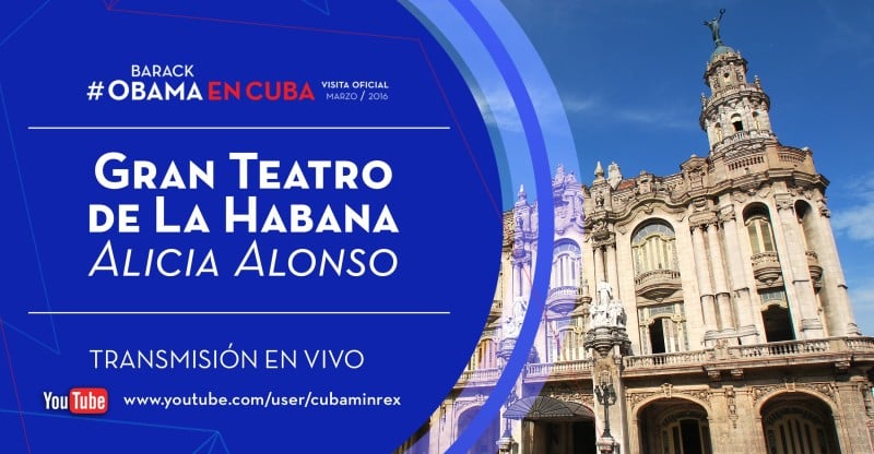 Ver en directo: Discurso de Obama al pueblo de Cuba desde el Gran Teatro de La Habana