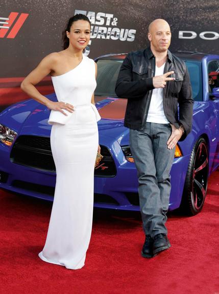 Vin Diesel y Michelle Rodríguez 1