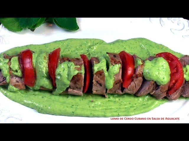 Lomo de Cerdo en Salsa de Aguacate / Receta del día