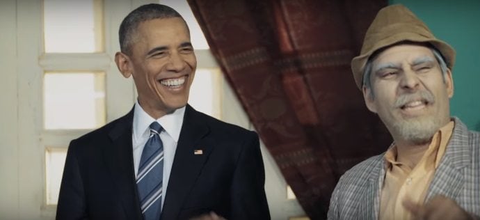 Como se grabo la visita de Obama a la casa de Pánfilo