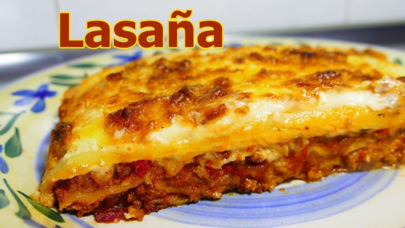 Lasaña de carne y queso / Receta del día