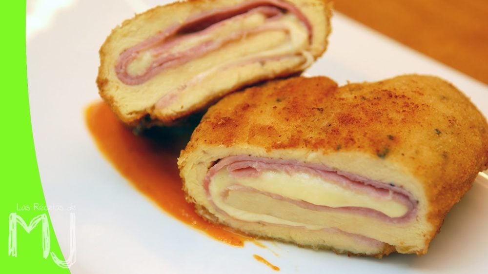 Cordon Bleu (Pechugas de pollo rellenas de jamón y queso)