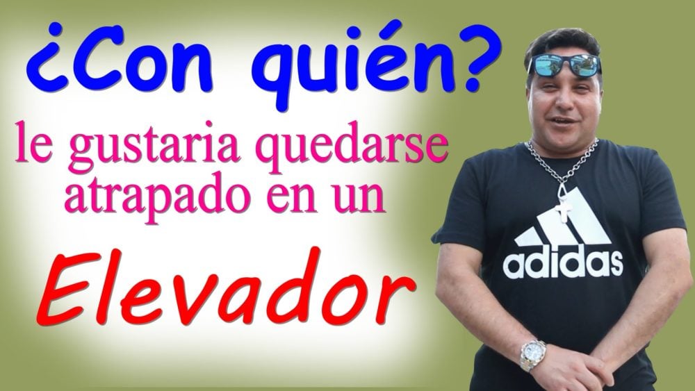 ¿Con quién le gustaría quedarse atrapado en un elevador? / Robertico