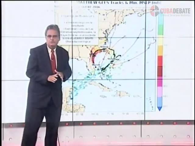 Rubiera, la posible trayectoria de Matthew aún no es segura (+Video)