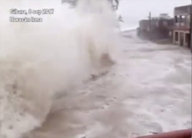 ASÍ FUE COMO PASÓ EL HURACÁN IRMA POR GIBARA