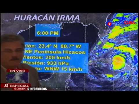 ÚLTIMA INFORMACIÓN SOBRE EL HURACÁN IRMA DR JOSÉ RUBIERA / 6:30 PM (09/09/2017)