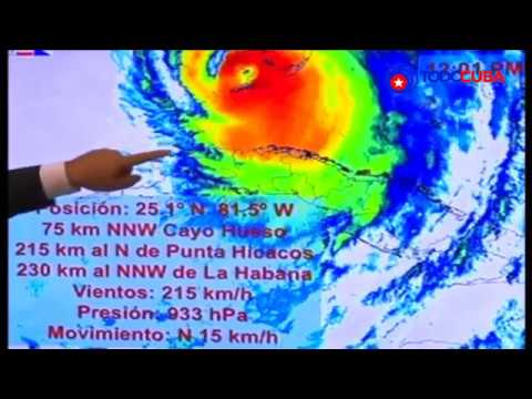 ÚLTIMO INFORME METEOROLÓGICO SOBRE EL HURACÁN IRMA 1:20 PM (10/09/2017)