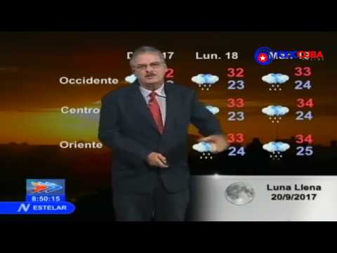 EL TIEMPO EN CUBA / DR. JOSÉ RUBIERA 15 DE SEPTIEMBRE 2017