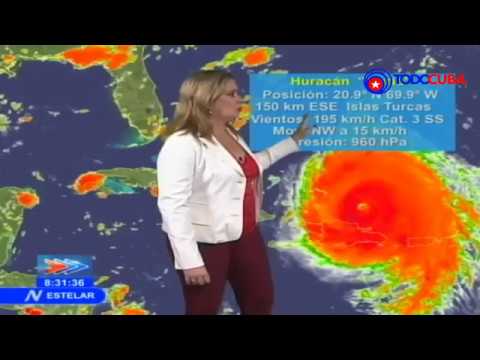 HURACÁN MARÍA / EL TIEMPO EN CUBA 8:30 PM (21/09/2017) INUNDACIONES COSTERAS
