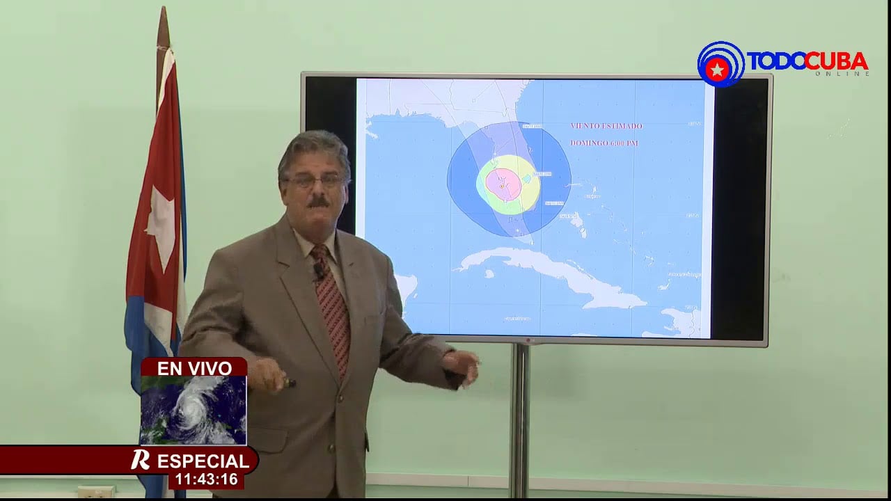 ÚLTIMO INFORME METEOROLÓGICO POR EL DR. JOSÉ RUBIERA 11:35 PM (09/09/2017)