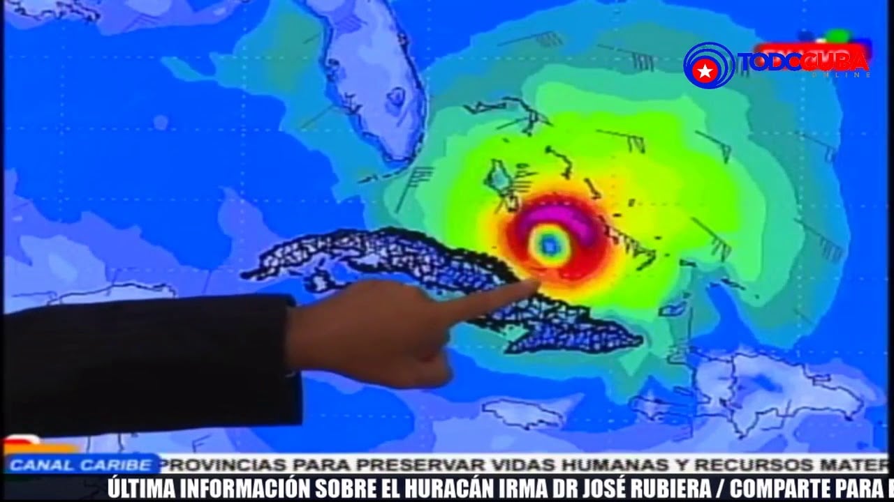 ULTIMO PARTE METEOROLÓGICO SOBRE EL HURACÁN IRMA / DR. JOSÉ RUBIERA 11:15 PM (07/09/2017)