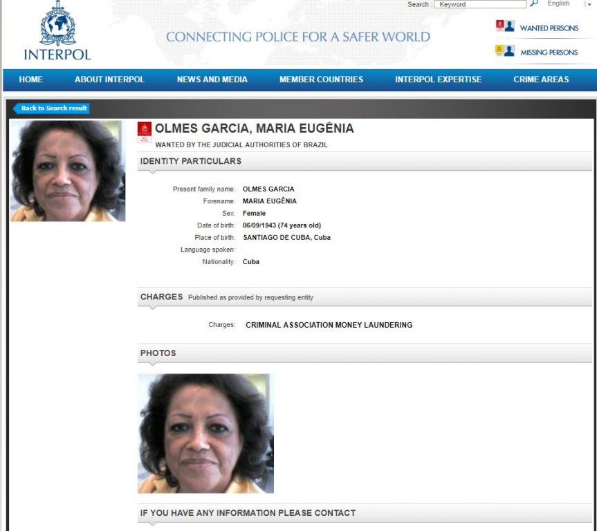 INTERPOL INCLUYE A DOS CUBANAS EN SUS LISTAS DE BÚSQUEDA Y CAPTURA