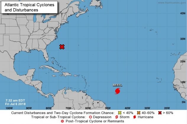 AVISO DE CICLÓN TROPICAL No. 3 "BERYL SE CONVIERTE EN EL PRIMER HURACÁN DE LA TEMPORADA"