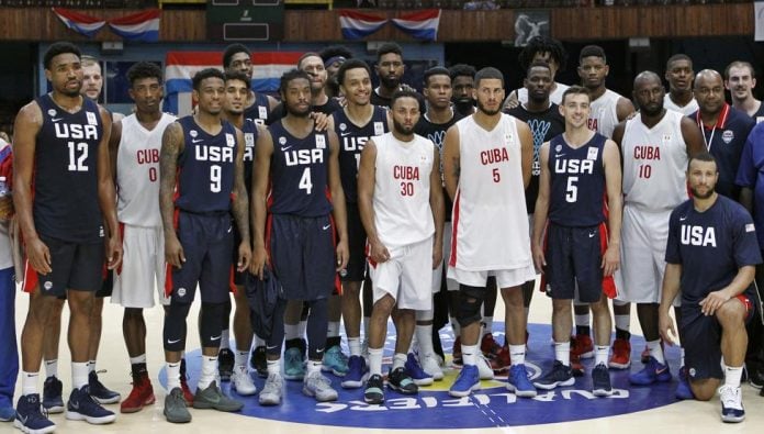 baloncesto de Cuba y Estados Unidos cuba