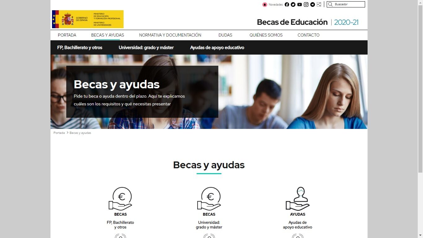ABIERTOS LOS PLAZOS PARA SOLICITAR BECAS Y AYUDA AL ESTUDIO EN ESPAÑA
