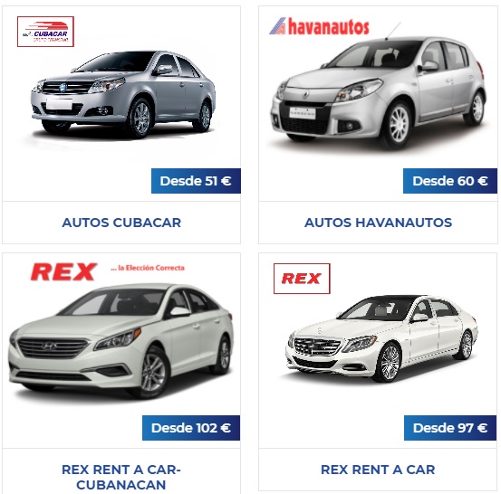 ASÍ ANDAN LOS PRECIOS DE ALQUILER DE COCHES EN CUBA