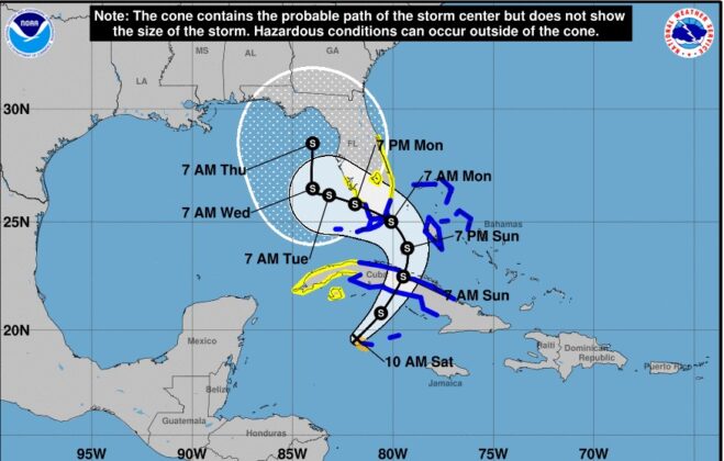 ETA SE CONVIERTE EN TORMENTA TROPICAL / AVISO DE CICLÓN TROPICAL NO. 17