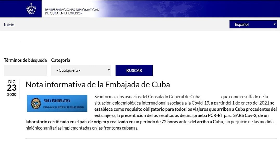 SALUD PÚBLICA TITUBEA: ANUNCIA EXIGENCIA DE PCR NEGATIVO A VISITANTES EXTRANJEROS EN ENERO Y ELIMINAN LA NOTA SALUD PÚBLICA TITUBEA: ANUNCIA EXIGENCIA DE PCR NEGATIVO A VISITANTES EXTRANJEROS EN ENERO Y ELIMINAN LA NOTA