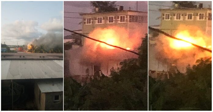 El incendio se produjo en el Centro de Convenciones Guaicanamar, cercano a la refinería de Regla.
