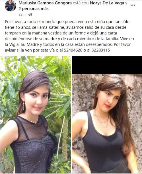Niña deja carta de despedida en casa y desaparece en Camagüey