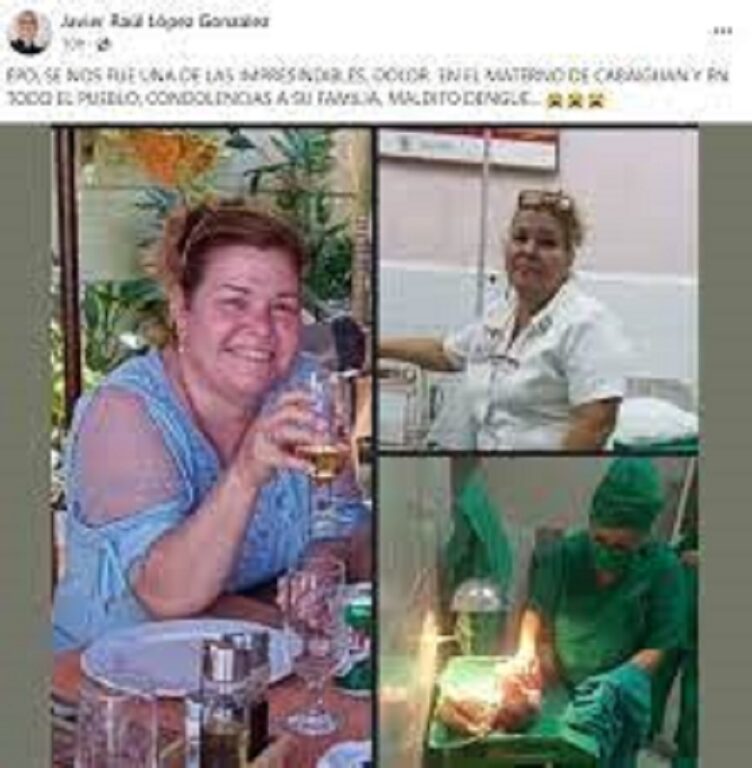 Querida enfermera cubana de Hospital Materno Infantil de Sancti Spíritus muere a causa del dengue