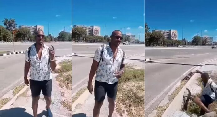 Cubano cae en hueco de la Plaza de la Revolución mientras grababa un vídeo.