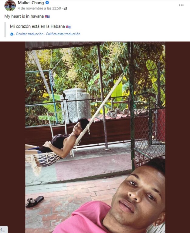 <strong>Maikel Chang feliz de estar en La Habana, “Fue bien duro, no había visto a mi mamá en ocho años…”dijo el futbolista</strong>