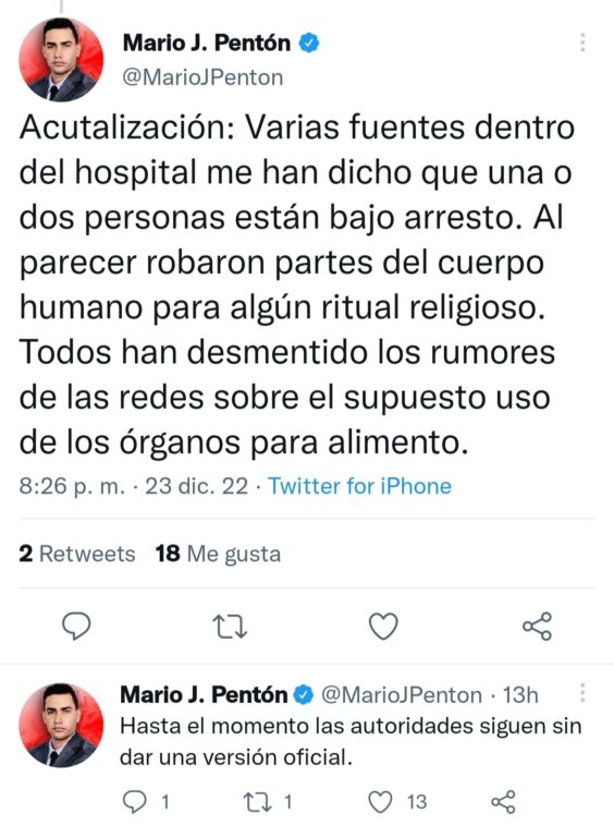 Personal de hospital en Santiago de Cuba habría robado partes de cuerpo humano para ritual religioso