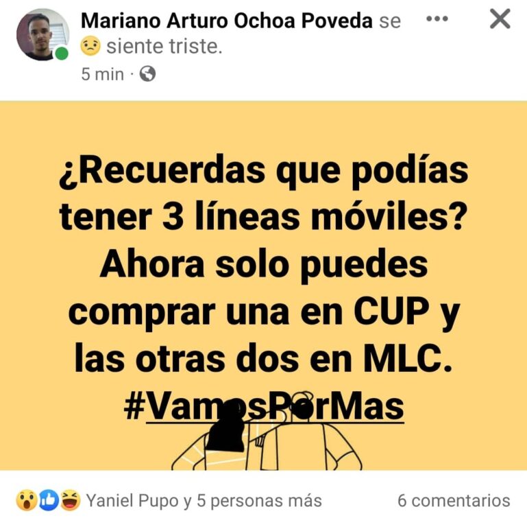 Etecsa vende en MLC dos de las tres líneas móviles que puedes contratar Etecsa vende en MLC dos de las tres líneas móviles que puedes contratar