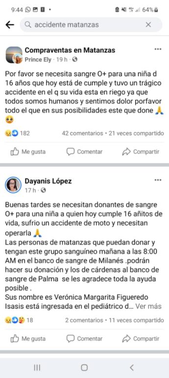 Fallece joven de 19 años y adolescente de 16 años se encuentra en terapia a causa de un accidente en Matanzas 1 Fallece joven de 19 años y adolescente de 16 años se encuentra en terapia a causa de un accidente en Matanzas