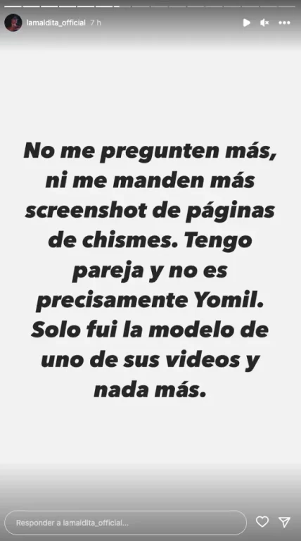 Yomil desmiente rumores de nueva relación amorosa