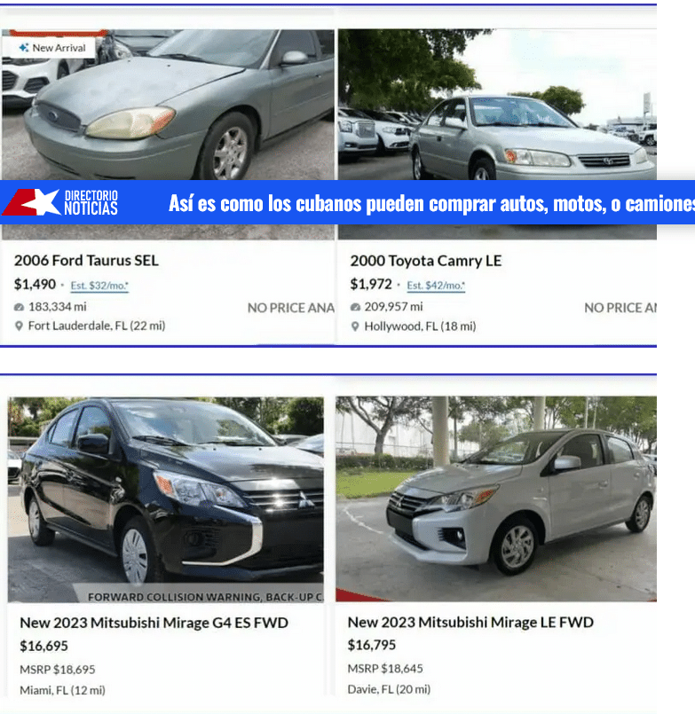 Cubanos pueden comprar autos en Estados Unidos e importarlos a la isla