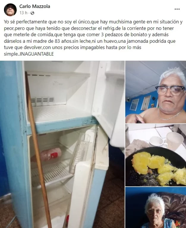 Actor cubano Carlos Massola denuncia hambre y miseria en Cuba Actor cubano Carlos Massola denuncia hambre y miseria en Cuba