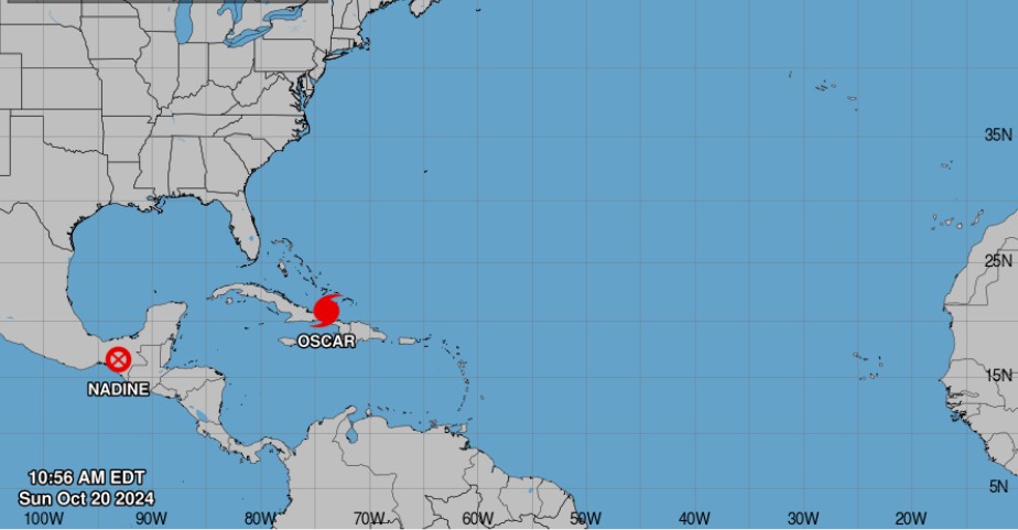 Huracán Oscar se dirige hacia Guantánamo y Holguín 1 Huracán Oscar se dirige hacia Guantánamo y Holguín